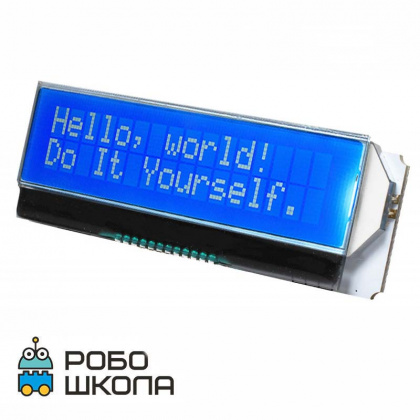 Купить текстовый дисплей 16×2 (troyka-модуль) для Arduino в интернет-магазине Робошкола