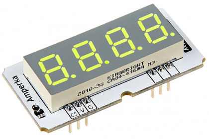 Купить четырёхразрядный индикатор v2 (troyka-модуль) для Arduino проектов в интернет-магазине Робошкола