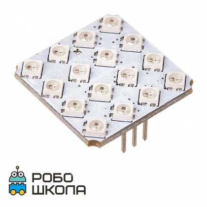 Купить светодиодную rgb матрицу 4×4 (troyka-модуль) в интернет-магазине Робошкола